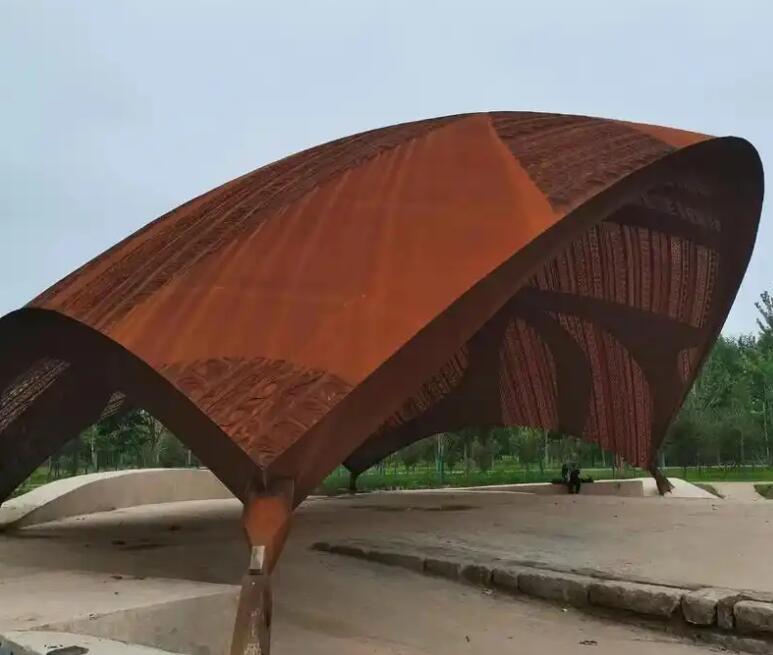 崇明耐候钢幕墙案例